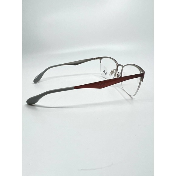 Ray-Ban RB 6345 2921 Eyeglasses Frames Orange Cat Eye Half Rim 54-17-135 H8574 - Picture 5 of 8